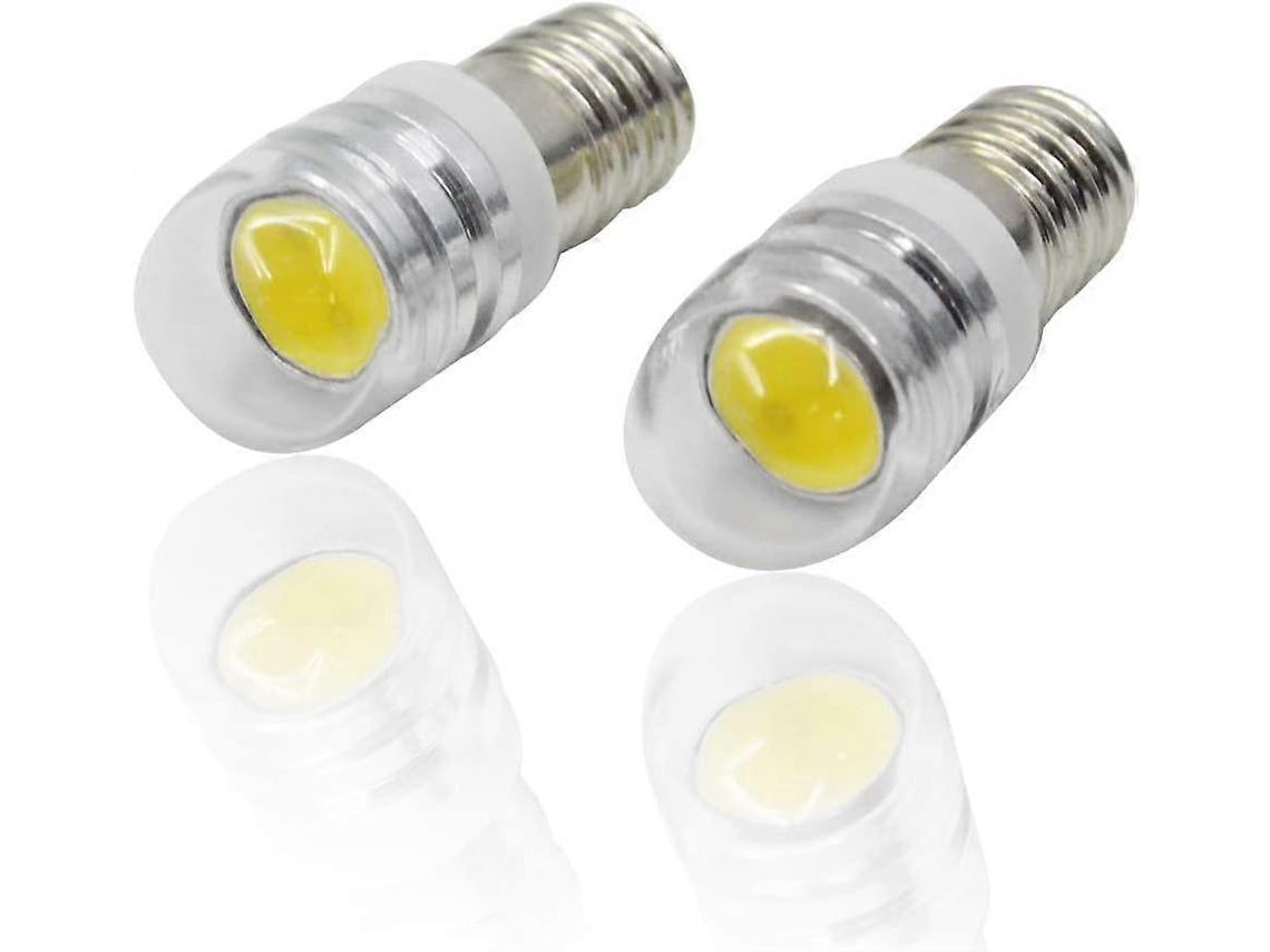 Omni 4 Peças de Lâmpada Led Cob Base E10 12v 1.5w 3000k Branco Quente 150lm Substituição para Lanterna Farol