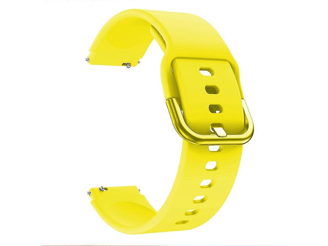 Pulseira De Silicone Com Fivela Eletroplaqueada Para Xiaomi Mi Watch (branca)