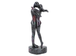 Estátua de Namorados em Resina com Rosas | S/MARCA