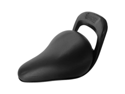 Cadeirinha De Bicicleta Infantil, Selim Com Alça, Assento Em Pu, Infantil Traseira Para Corrimão, Preto -aquaforge