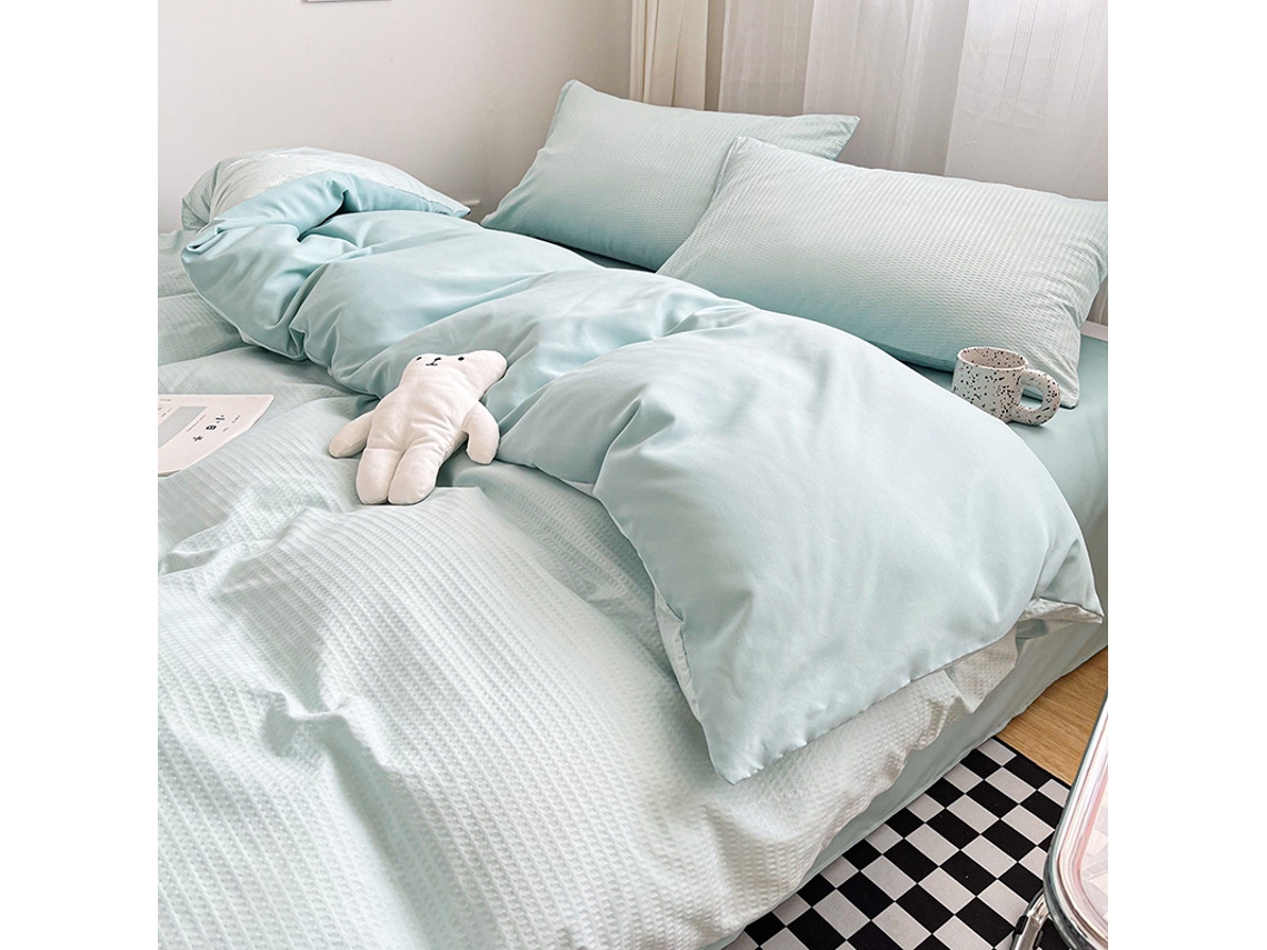 Conjunto de Capas de Edredão LUUCOZK Azul - 4pcs