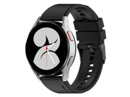 Bracelete para Samsung Galaxy Watch 5 Pro silicone preto com fivela step (20mm) laranja XIAOMOYU (45mm)