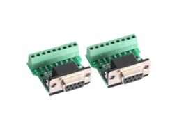 Laxiscreed Adaptador Db9 Fêmea 9 Pinos Para Porta Serial Rs232, Conector Divisor De Portas