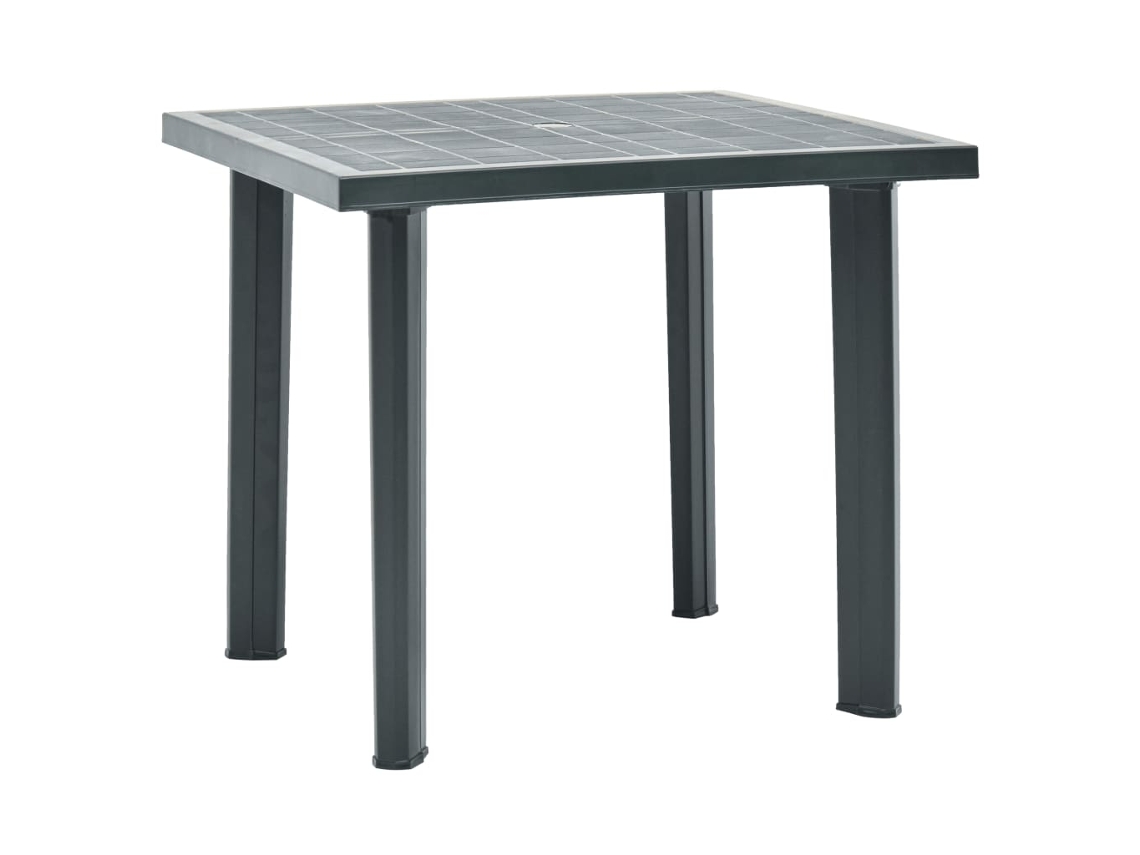 Mesa de jardim VIDAXL Verde Plástico (80x75x72 cm)