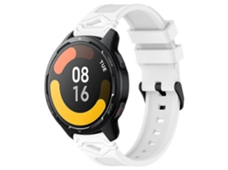 Pulseira De Silicone Preta Com Fivela Pontilhada Para Xiaomi Watch 22mm