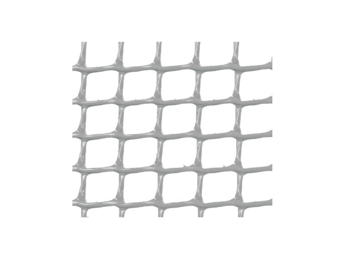 MALHA PLÁSTICA QUADRADA 0,5x0,5 cm CINZA 1x5m