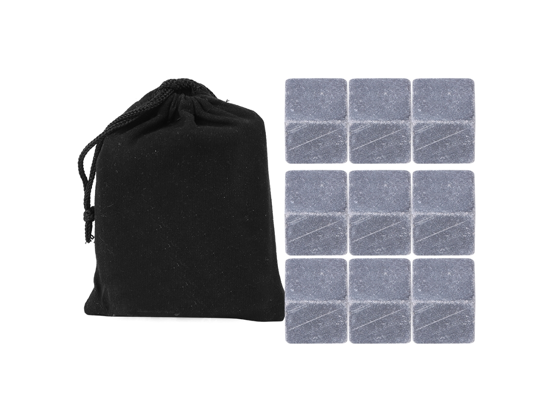 Conjunto de 9 Pedras de Gelo Reutilizáveis para Uísque, Vinho e Bebidas BRILVIBERA