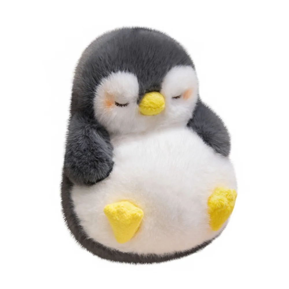 (preto - 30cm) Divertido Pinguim Dormindo - Pinguim Sonhador De Desenho Animado - Brinquedo De Pelúcia Macio