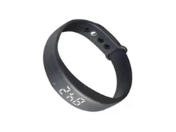 Pulseira Inteligente Multifuncional Com Display Led De Gel De Sílica Azul, Usb 2.0, Monitor De Sono, Pedômetro, Termômetro E Alarme Vibratório Pa