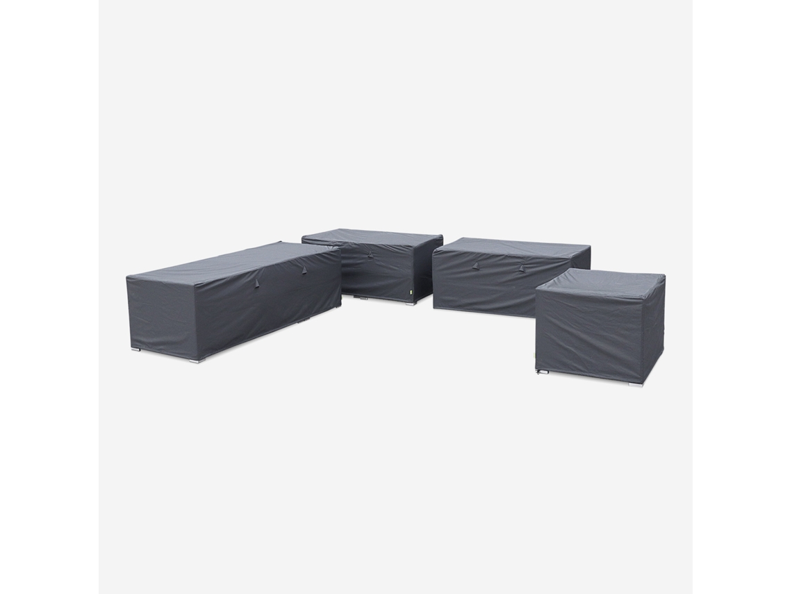 Conjunto de Capas Protetoras SWEEEK Venezia (4 Lonas - Oxford - Cinzento Escuro)