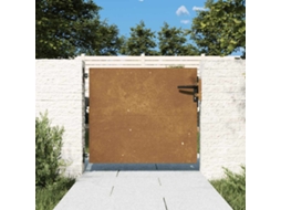 Vidaxl Portão De Jardim 85x100 Cm Aço Corten