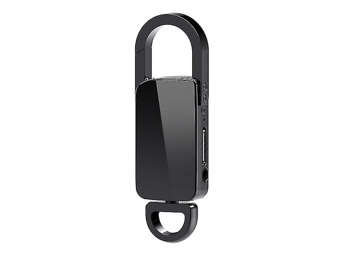 Gravador De Áudio De Chaveiro, Ative A Gravação Da Unidade Flash Usb Com Mp3 Player 64 Gb Yizhood (preto)
