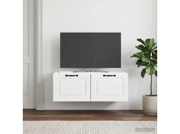 Vidaxl Gabinete de Tv de Parede Branco Brilhante 78,5 X 41 X 30 Cm