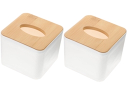 Caixa Com 2 Unidades De Porta-lenços De Papel Quadrado