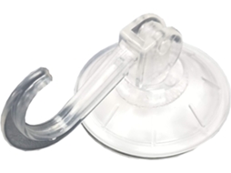 Conjunto De 3 Ganchos Com Ventosa E Alavanca Transparente, 45 Mm