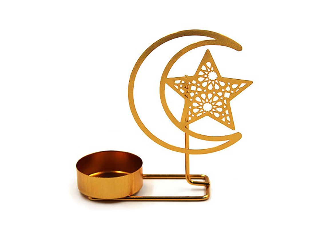 Laxiscreed Castiçal De Metal Star Para Mesa Com Efeito Electroplated, Design Estilizado