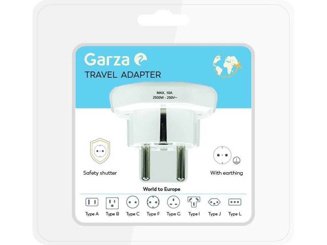 Adaptador GARZA Viagem Universal (Outlet Grade A)
