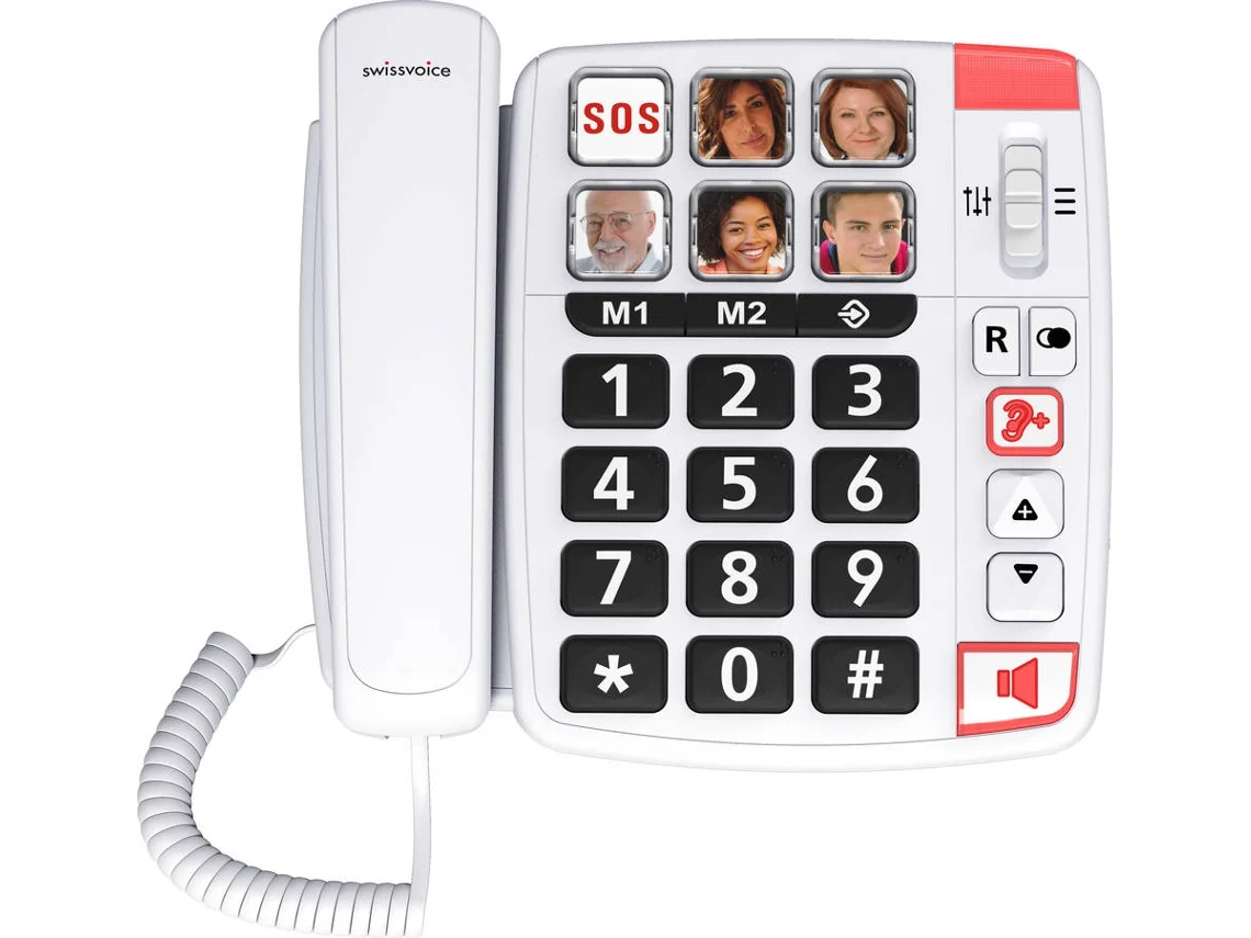 Telefone SWISSVOICE Xtra 1110 Branco (Outlet Caixa Aberta)