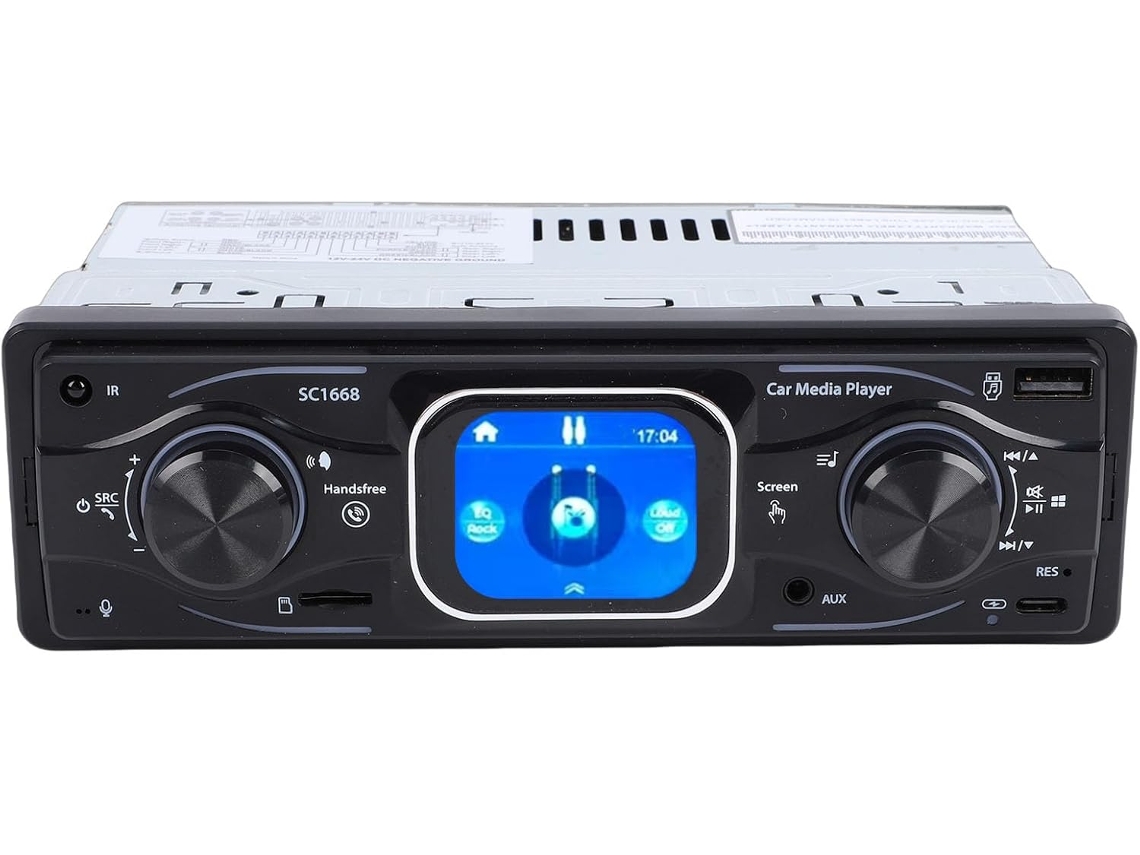 Anggrek Autorádio Simple Din, De Tela Tátil Em Metal Com Bluetooth E Usb, Leitor Mp3/fm 2, Polegadas Para