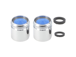 Adaptador Arejador Para Torneira Em Metal Cromado, Kit Com Vedações, Reduz O Consumo De Água