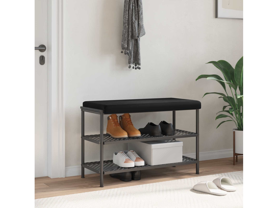 Vidaxl Almofada De Banco Veludo Preto Profundidade 35 Cm