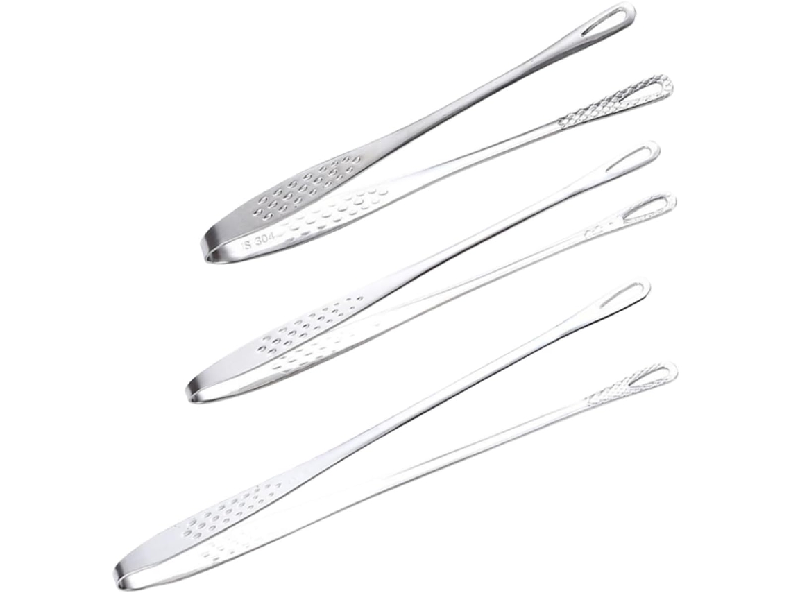 Pinças Para Alimentos Mipcase De Aço Inoxidável, Conjunto De 3 Peças, Pinças Para Sobremesas Buffet De Cozinha, Práticas