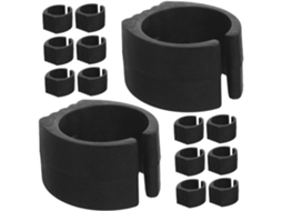 Cabilock Conjunto De 20-almofadas Antiderrapantes Multiuso Plástico Preto Para Carrinhos Compras E Pés Móveis