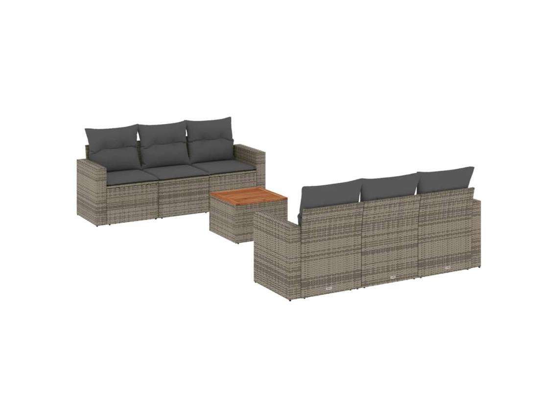 Garden Sofa Set, Garden Sofa Sets Vidaxl Cinzeto Rattan / Vime (n/a)