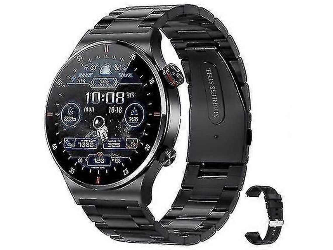 Relógio inteligente Bluetooth com chamada esportiva e rastreador de condicionamento físico à prova d'água, relógio de frequência cardíaca Ly Ebike