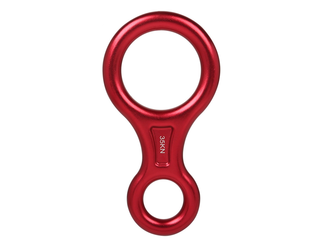 Descensor Figure 8 35kn Cor Vermelha para Escalada