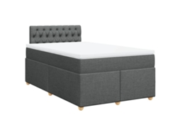 Box Spring Bed, Box Spring Beds Vidaxl Cinzeto Tecido (120 X 200 Cm)