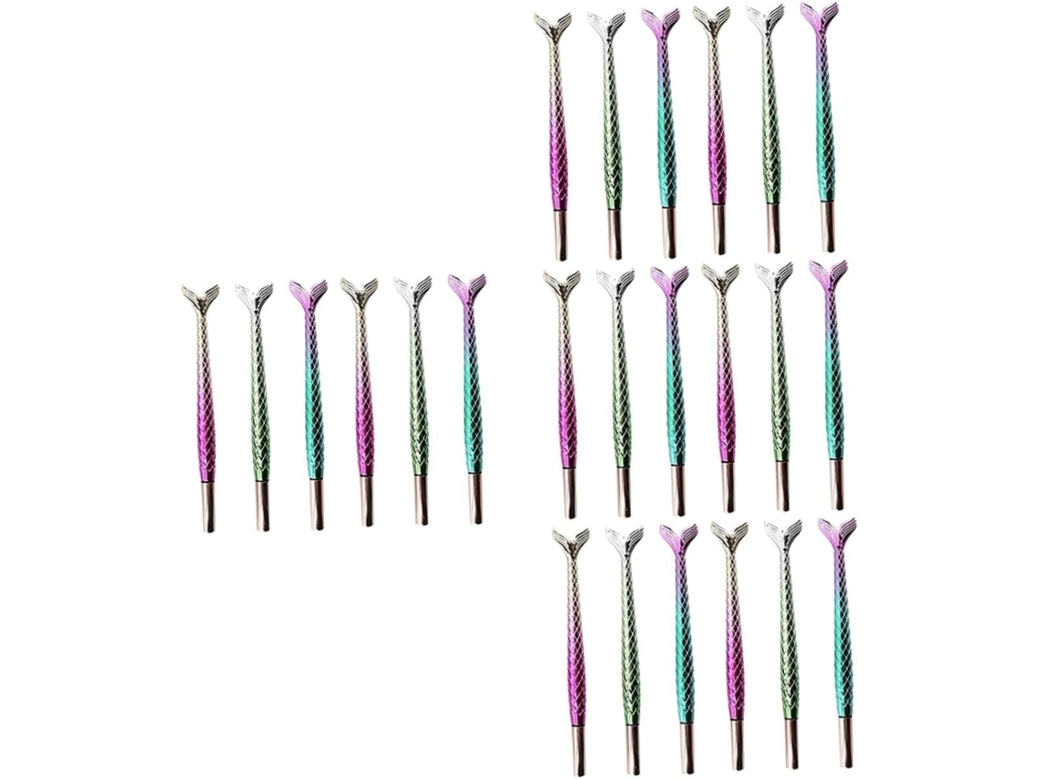 Conjunto De 4 Canetas Gel Sereia, Ponta Fina, Para Escrita Em Caderno,