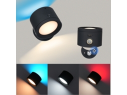 Rebe-lâmpada De Parede Com Ataque Magnético Rgb Mudança De Cor 3 Temperaturas Reguláveis Sensor De Movimento Controle Táctil E Remoto