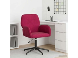 Vidaxl Cadeira De Escritório Giratória 54 X 55 X 90 Cm Vinho Vermelho