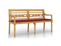 Banco VIDAXL Marrom Teca (150x51.5x84 cm)