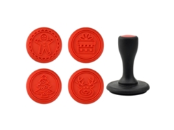 Conjunto De 1 Cortador De Biscoitos De Silicone Com Tema Natalino - Moldes E Carimbos Para Biscoitos