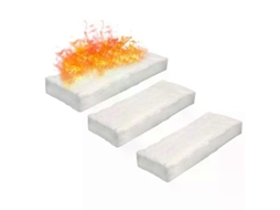 Esponja cerâmica Nova Line para fogão a etanol 3 unidades 30x10x1.5cm resistente ao calor
