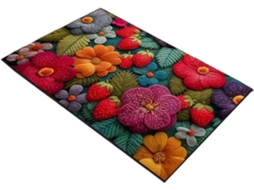 Tapete Retrô Tapete Decorativo Quadrado Para Interiores 51 X 81 Cm Antiderrapante Macio Id Gokoco