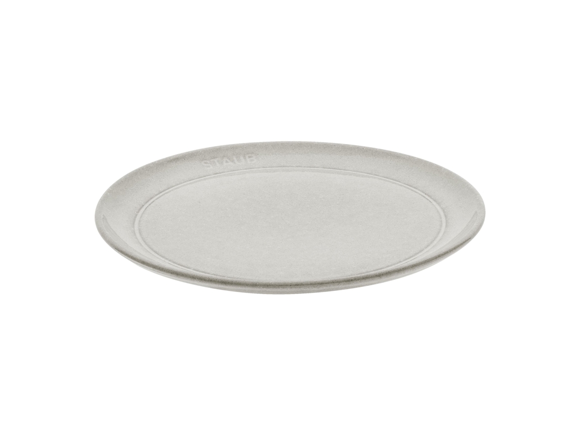 Dining Line Prato Plano 20 Cm Cerâmica Branco Trufado STAUB