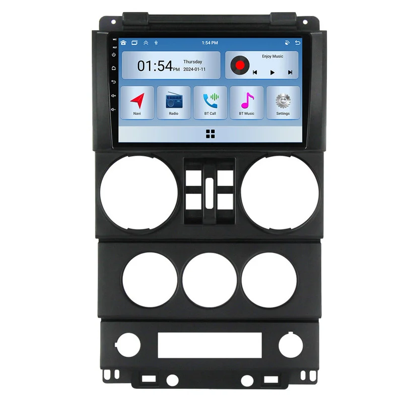 Som Automotivo Multimídia Szsmart 6gb Ram 128gb Rom Carplay Para Jeep Wrangler 3 Jk 2008 2010 Carro Rádio Bluetooth Gps Navegação