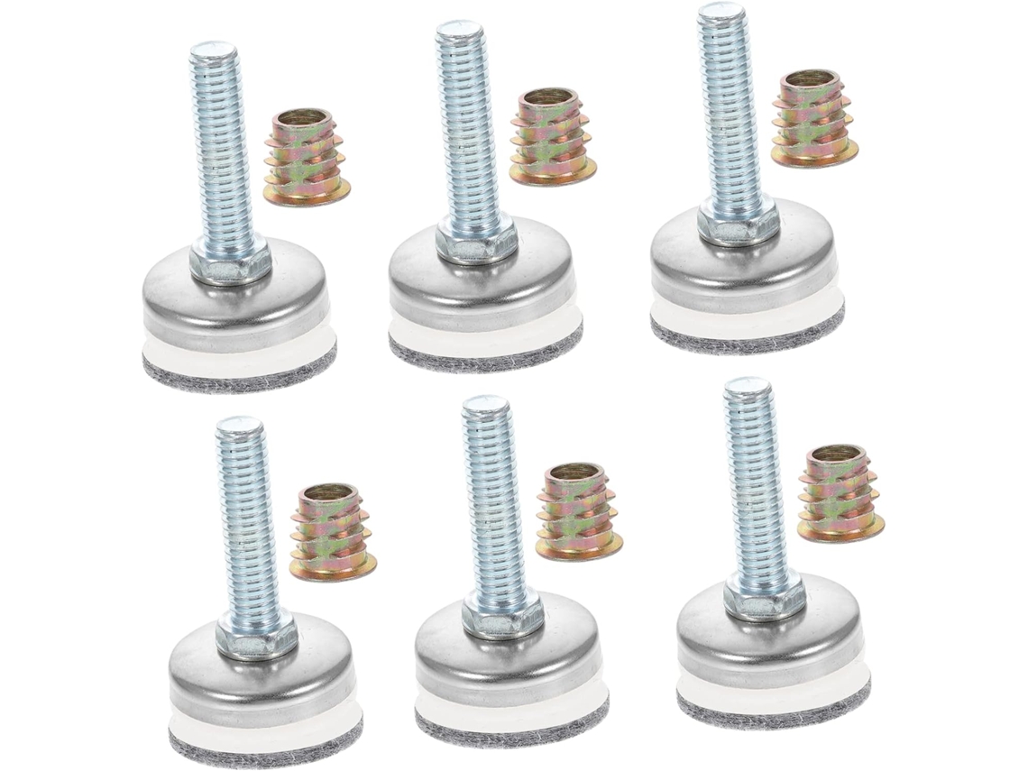 Conjunto De 8 Pés Niveladores Ajustáveis Para Móveis Housoutil, Resistentes E Ideais Para Mesas, Cadeiras, Sofás E