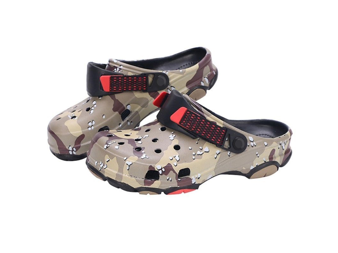 Zuecos Camuflaje Unisex De Terreno Todoterreno Com Cinta Ajustável E Entrada Deslizante M6
