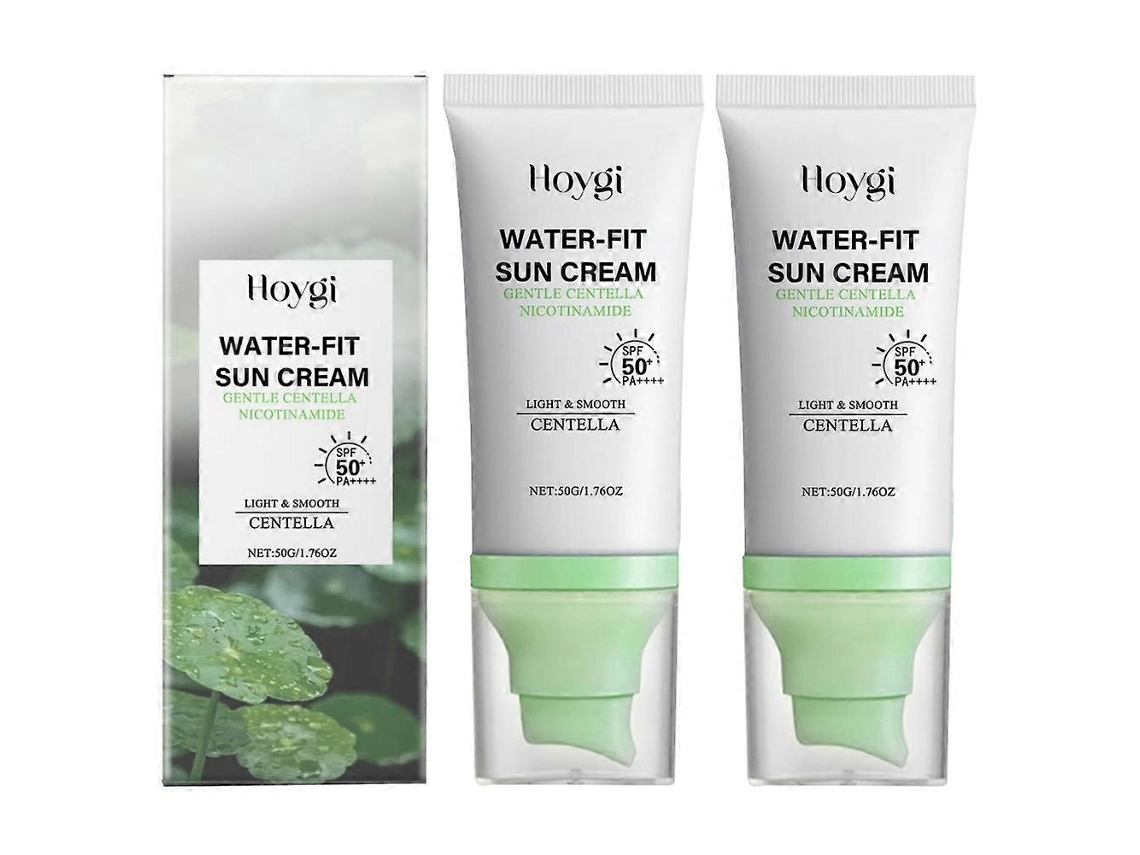 Protetor Solar Com Centella Spf50, Resistente À Água, Sem Resíduos Brancos, Sem Óleo2pcs