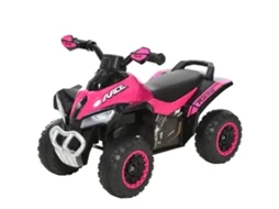Quadriciclo Para Crianças Carro Andador Infantil Com Luzes E Música Desenho Inovador Carga 20kg 67,5x38x44 Cm Rosa