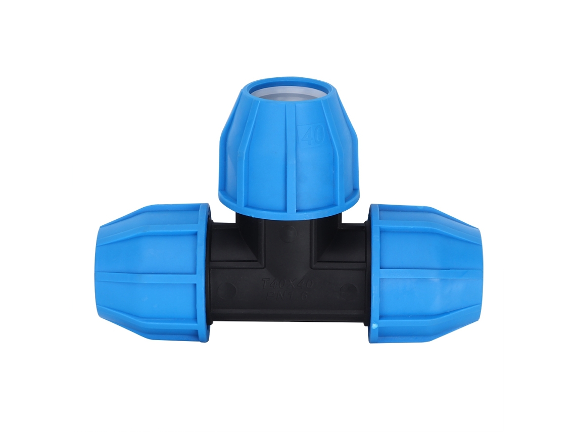 Conector em T de 40mm para Tubos de Água Acessório de Conexão Plástico Pe Resistente À Pressão