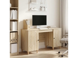 Vidaxl Mesa Sonoma 142,5 X 50 X 75 Cm Derivados De Madeira