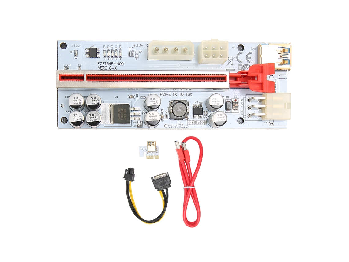 Adaptador Pcie Riser 8 (capacitores Firmes, Anti Interferência Forte)