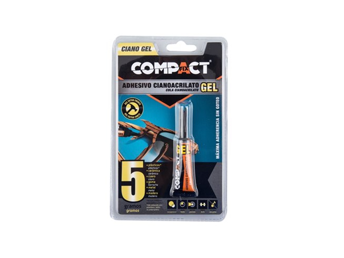 Adesivo de Cianoacrilato em Gel Compacto 5Gr