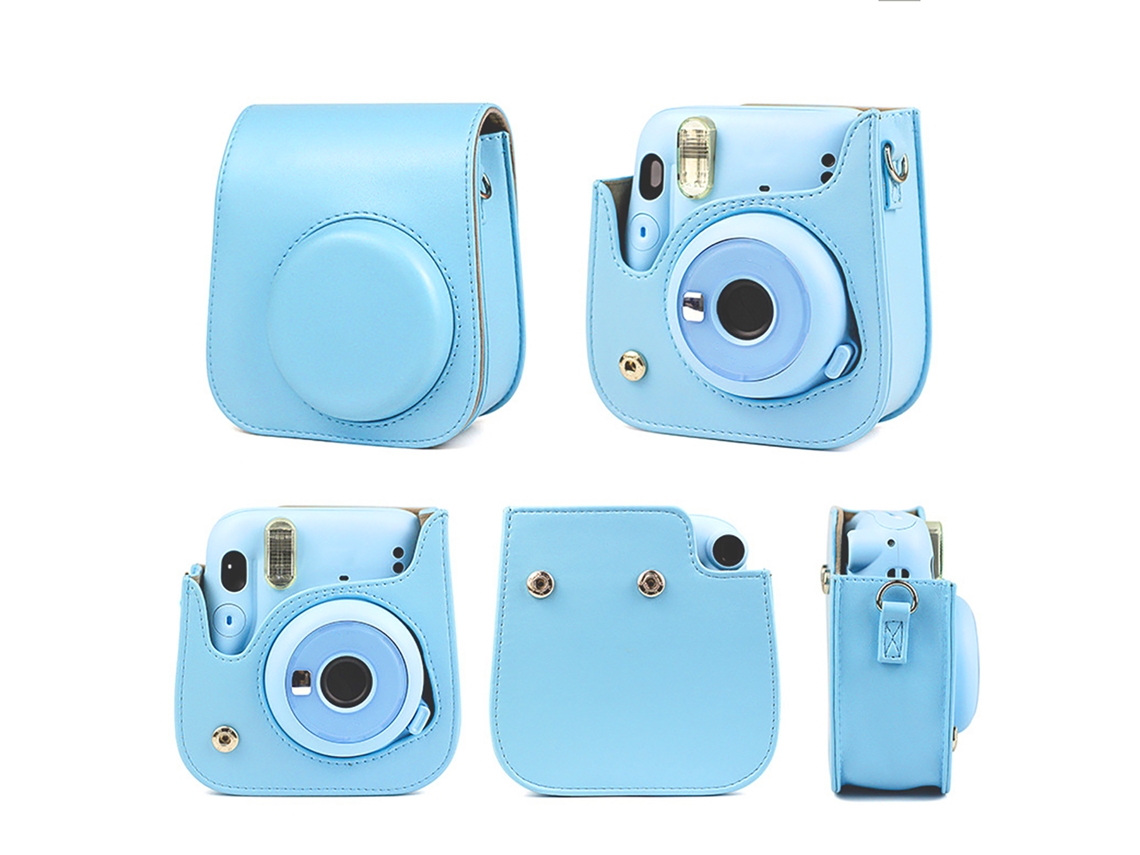 2026 funda de Couro Pu para Instax Mini 11 com Correia de Ombro, Protetor para Câmera Mini