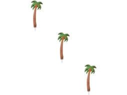 Conjunto De 3 Canetas Esferográficas Vintage Em Madeira Coco Para
